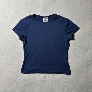Vine and Valley Women's Small Navy Blue Fitted Baby Tee